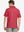 Back view of MAELREG Men's Performance Jersey Print Polo in Red Navy Flower – athletic fit