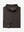 Folded view of dark brown solid stretch cotton pique long sleeve polo shirt