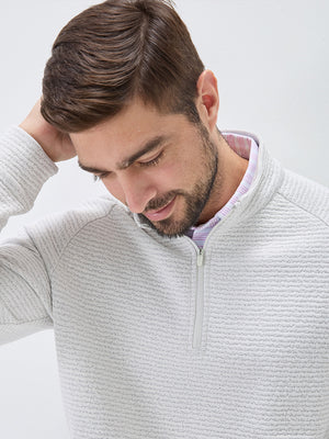Textured Heather Cozy Quarter Zip