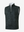 3D view of black grey leaf2 full print quarter zip sleeveless vest pullover