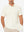 Front upper body shot of model wearing beige of nylon blend casual jacquard polo shirts.