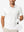 Front upper body shot of model wearing white of nylon blend casual jacquard polo shirts.