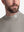 Front shot from nose to chest of model wearing sand warm brushed mock neck golf t shirt