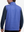 Back upper body shot of model wearing cobalt wave full print quarter zip sleeveless vest pullover