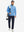 Ultra-Soft Brushed Fleece Lining Quarter Zip Sweatshirt in sky blue , model carrying tennis bag