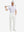 Front half-body view of a model wearing the lavender feather weight jacquard polo shirts, showing the chest pocket