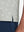 Detail view of hem on grey golf car premium ribbed collar print polo shirts