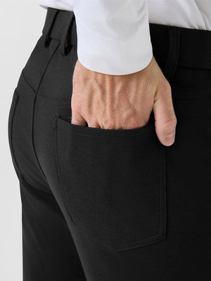Textured Proflex Chino Pants With 5 Pockets