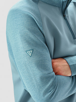 Colorblock Stripe Raglan Quarter Zip