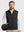 Nylon Blend Stripe Texture Golf Vest with 5 Pockets