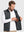 Nylon Blend Stripe Texture Golf Vest with 5 Pockets