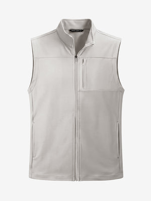 Nylon Blend Stripe Texture Golf Vest with 5 Pockets