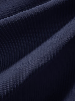 Nylon Blend Stripe Texture Golf Vest with 5 Pockets