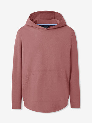 Stretch Ultra-Comfy Heather Brushed Rib Knit Hoodie